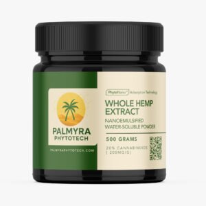 Palmyra Phytotech Whole Hemp Extract Nanoemulsified Water-Soluble Powder